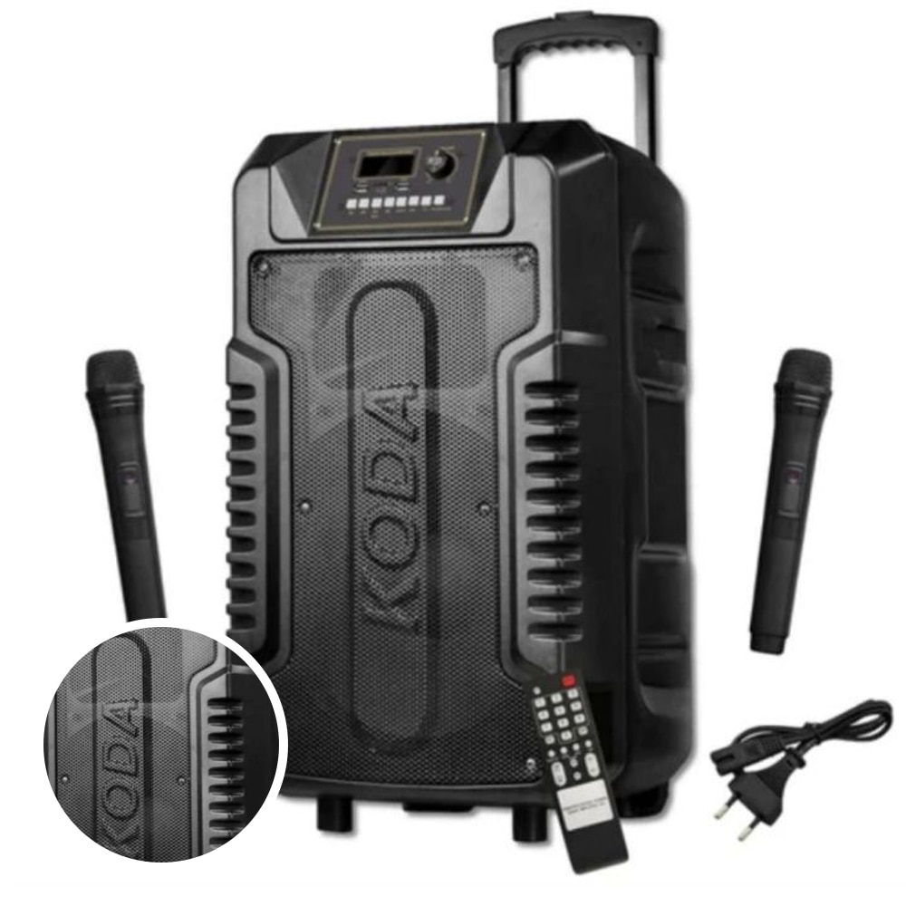 KODA Karaoke Machine with 2 Wireless Mics
